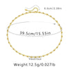 Ig Style Simple Style Solid Color Copper Plating Chain 18k Gold Plated Necklace