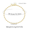 Ig Style Simple Style Solid Color Copper Plating Chain 18k Gold Plated Necklace