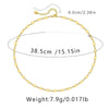 Ig Style Simple Style Solid Color Copper Plating Chain 18k Gold Plated Necklace