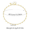 Ig Style Simple Style Solid Color Copper Plating Chain 18k Gold Plated Necklace