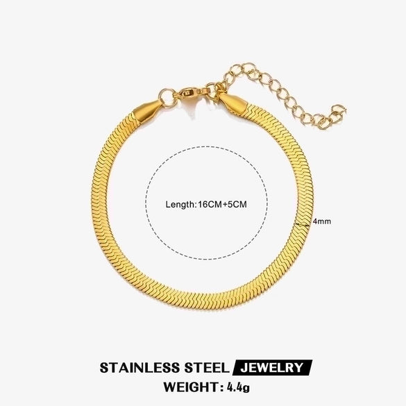 Ig Style Simple Style Twist Stainless Steel Plating 18k Gold Plated Bracelets
