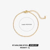 Ig Style Simple Style Twist Stainless Steel Plating 18k Gold Plated Bracelets