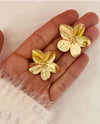 Ins Style Flower Butterfly Stainless Steel Plating Inlay Turquoise 18k Gold Plated Rings Earrings