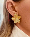 Ins Style Flower Butterfly Stainless Steel Plating Inlay Turquoise 18k Gold Plated Rings Earrings