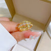 Korean Women Crown Brass Electroplating Rings