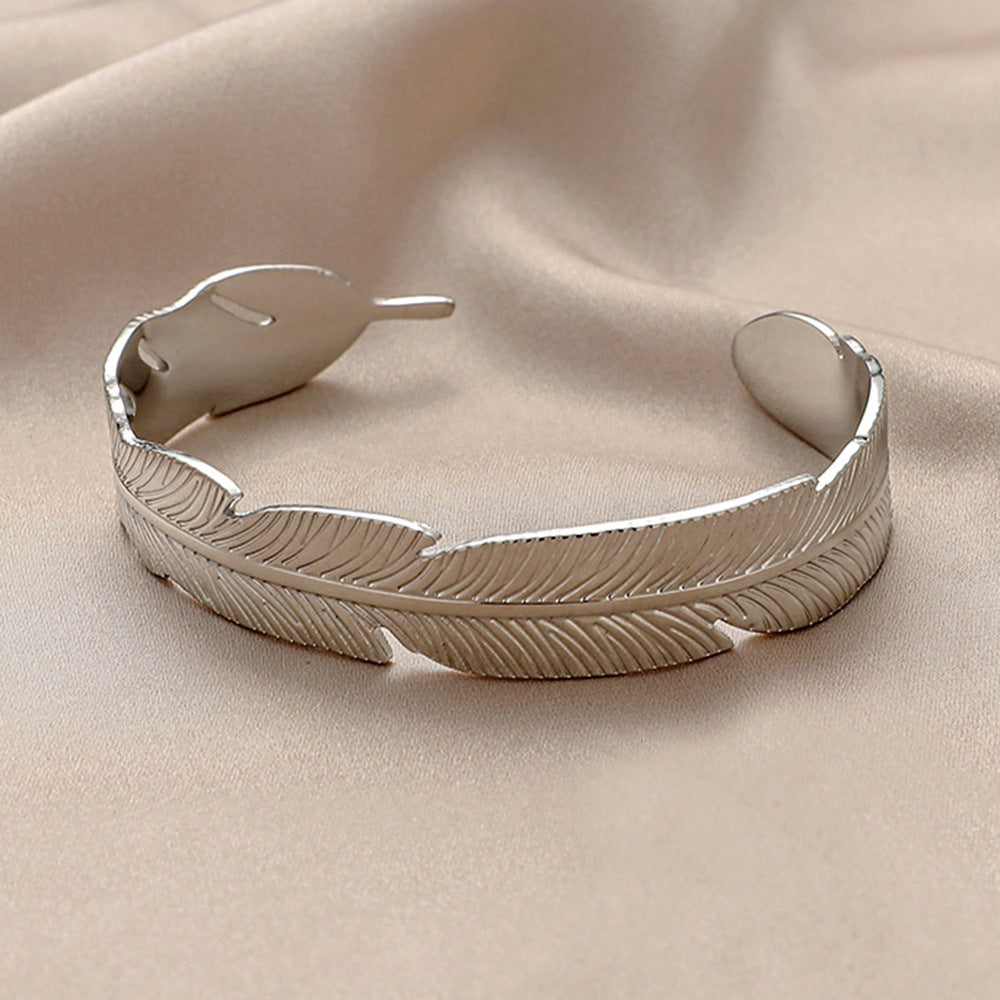 Simple Style Geometric Eye Stainless Steel Plating Bangle 1 Piece