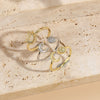 hot sale opening sun moon daisy ring literary niche design sense light luxury personality simple ring