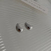 Circle Heart Geometric Metal Electroplating Earrings