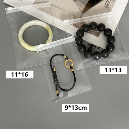 Thickened non-yellow and non-hard earrings bracelet EVA jewelry bag storage sub-packaging portable zipper buckle dust-proof finishing