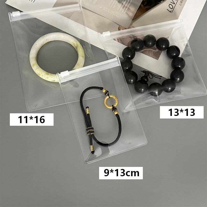 Order thickened non-yellow and non-hard earrings bracelet EVA jewelry bag storage sub-packaging portable zipper buckle dust-proof