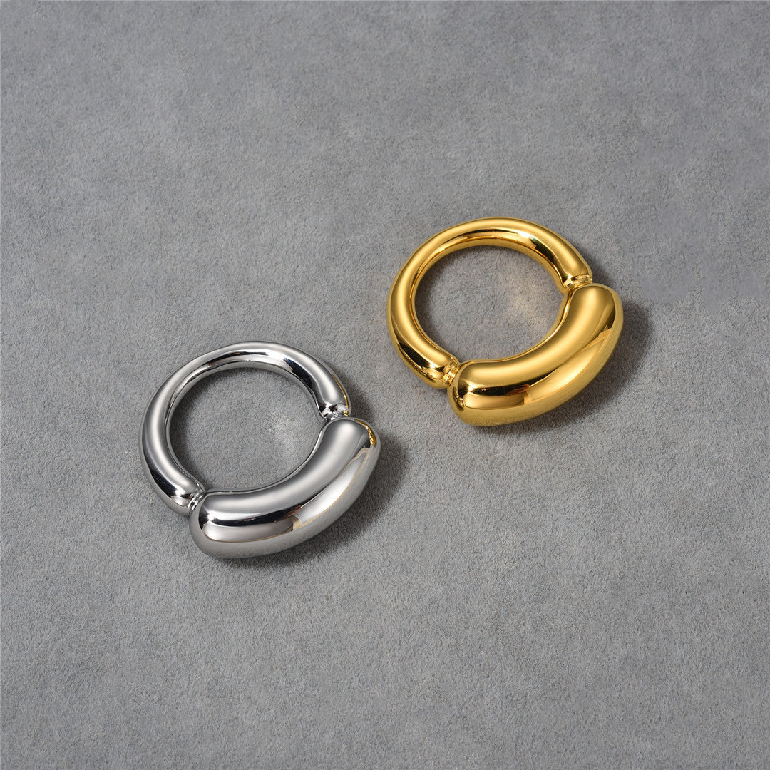 Simple Style Geometric Copper Plating 18k Gold Plated Rings