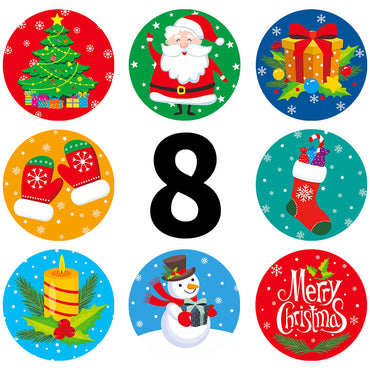 Wholesale Roll Christmas Sealing Stickers Merry Christmas Gifts Stickers Holiday Decoration Self-adhesive Labels