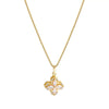 Natural Heart Letter Text Number Titanium Steel 18K Gold Plated Necklaces