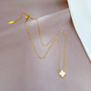Cartoon Flower Gourd Geometric Titanium Steel Electroplating Necklaces