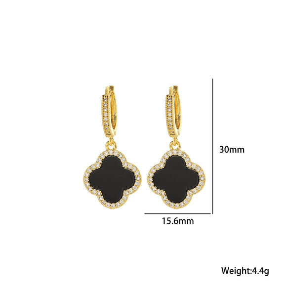 Quadrilateral Titanium Steel 18K Gold Plated Necklaces