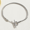 popular love cylindrical lock metal texture bracelet women's ins style OT buckle copper color-preserving electroplating bracelet