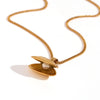 Fashion Geometric Stainless Steel 18K Gold Plated Necklaces