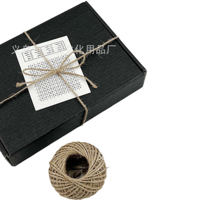 Affordable hemp rope card gift ins packing rope DIY decorative thin rope hand account gift retro packaging ribbon