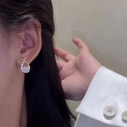 Korea's New Trendy Zircon Earrings Small Earrings