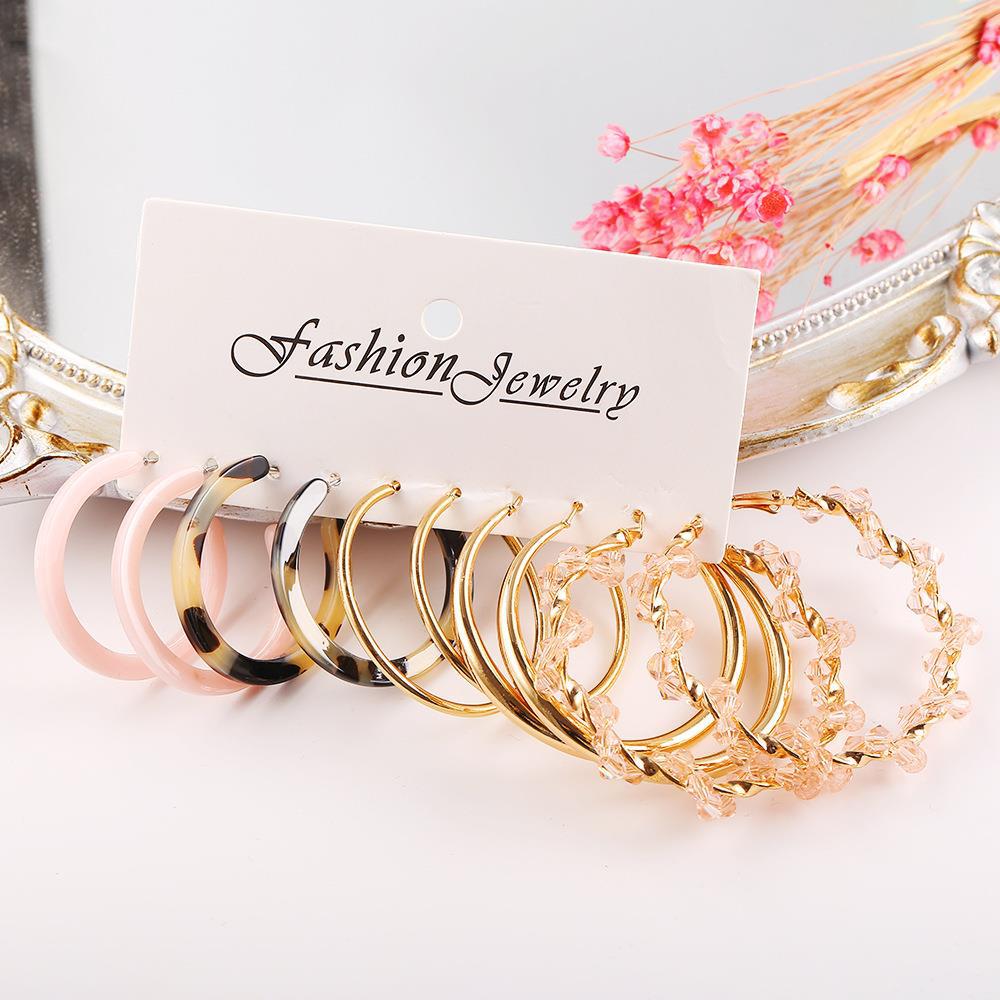 Fashion Circle Alloy Women's Hoop Earrings 1 Set