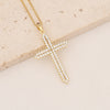 Fashion Cross Copper Zircon Inlay Pendants