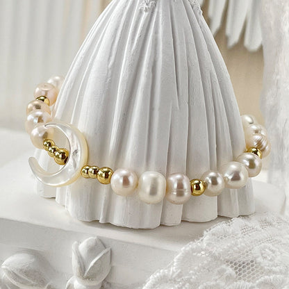 Fashion Moon Pearl Handmade Bracelets 1 Piece