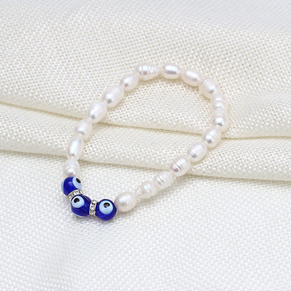 Simple Style Devil's Eye Zinc Alloy Beaded Bracelets 1 Piece