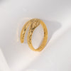 Vintage Style Snake Stainless Steel Open Ring