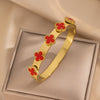 Ellipse Stainless Steel Electroplating Bangles