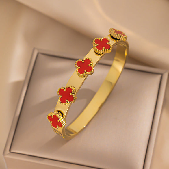 Ellipse Stainless Steel Electroplating Bangles