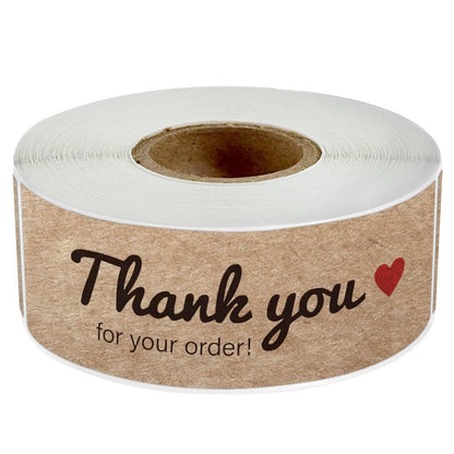 Hot-Selling Kraft Paper Thank You Stickers