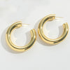 Cross-border hot-selling creative brushed hip-hop style personalized earrings, light luxury, high-end sense of high-quality, Korean earrings, jewelry women