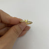 Cross-border new 26 initials micro-inlaid zircon open rings ins style personalized design English letter jewelry