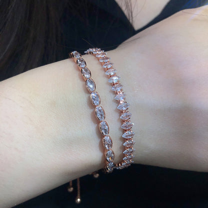 Fashion Eye Copper Zircon Bracelets In Bulk