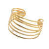 Expressive Stripe Stainless Steel Electroplating Bangles