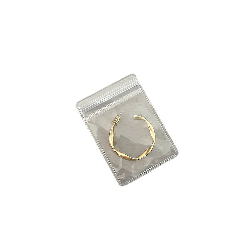 One piece, wholesale price, sealed bag, bracelet, jewelry, PVC jewelry bag, Wenwan earrings, storage, transparent plastic self-sealing bag.