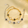 Women Moderate Luxury Geometric Titanium Steel Electroplating Bracelets