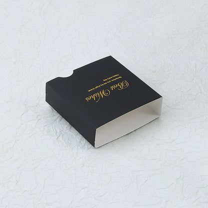 Classic black PE film dustproof and antioxidant suspension box jewelry storage box jewelry necklace ring display box