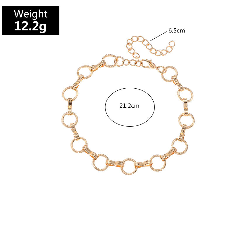 Simple Shell Starfish Diamond Anklet Wholesale