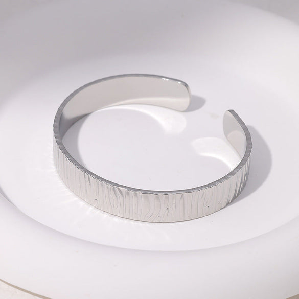 Unisex Stainless Steel Electroplating Bangles