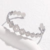 Expressive Stripe Stainless Steel Electroplating Bangles