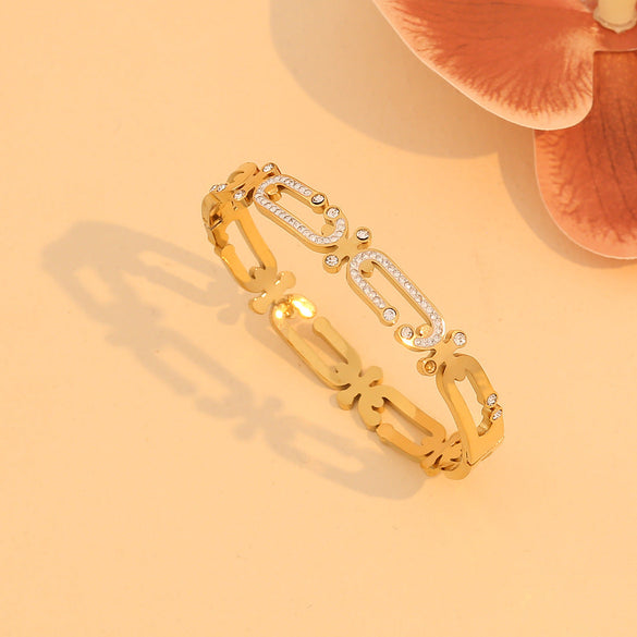 Fashion Stainless Steel Electroplating Bangles
