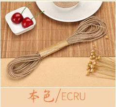 Color hemp rope 3 strands 1.5mm/2mm 10m photo wall special hemp rope DIY hand-woven hemp rope decorative rope