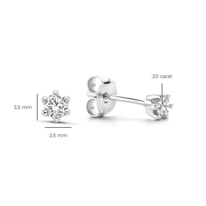 1 Pair Simple Style Geometric Plating Sterling Silver Ear Studs