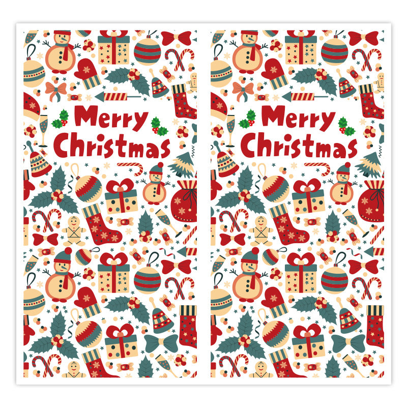 Christmas and New Year Gift Box Sealing Stickers