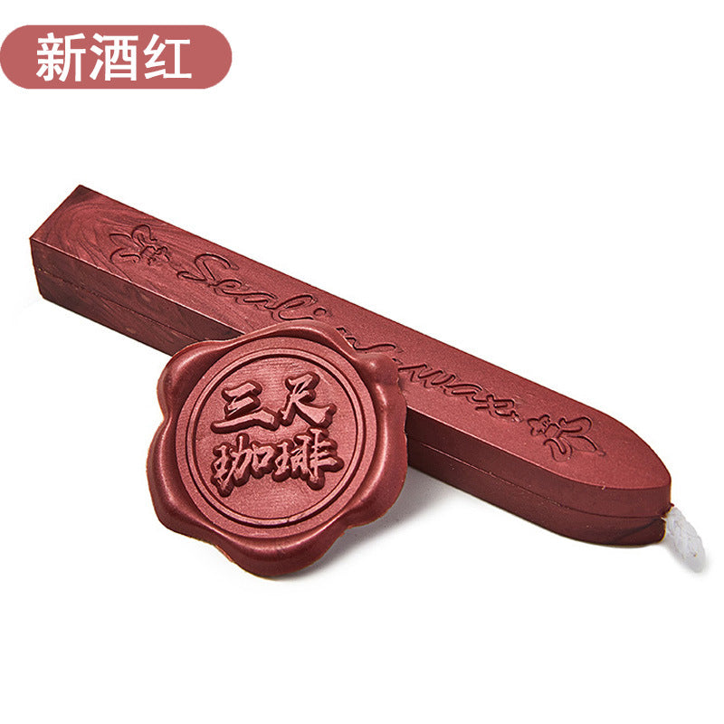 Fire lacquer wax printing mud retro fire lacquer with core wax stick arrow pattern fire lacquer wax sealing wax strip sealing printing mud fire lacquer seal