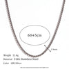 Minimalist Stripe Geometric Stainless Steel Electroplating Necklaces
