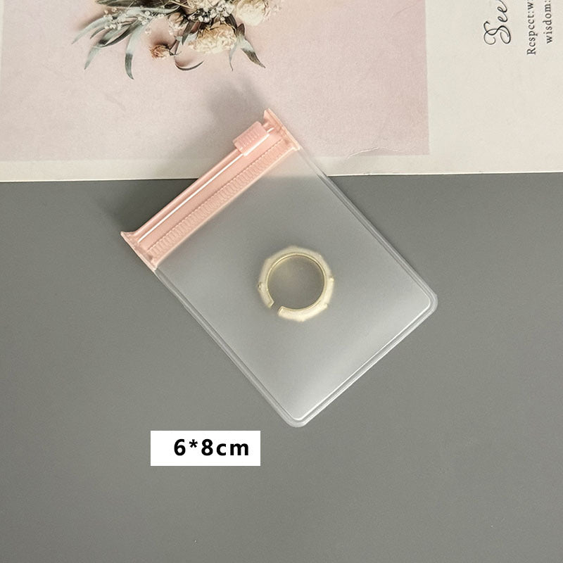 Thickened non-yellow and non-hard earrings bracelet EVA jewelry bag storage sub-packaging portable zipper buckle dust-proof finishing