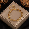 Unisex Chain Titanium Steel Electroplating Jewelry Sets