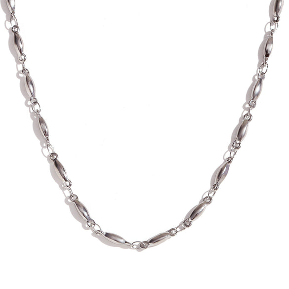 Minimalist Stripe Geometric Stainless Steel Electroplating Necklaces